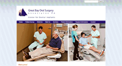 Desktop Screenshot of greatbayoralsurgery.com