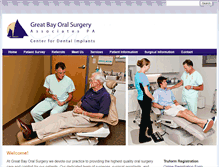 Tablet Screenshot of greatbayoralsurgery.com